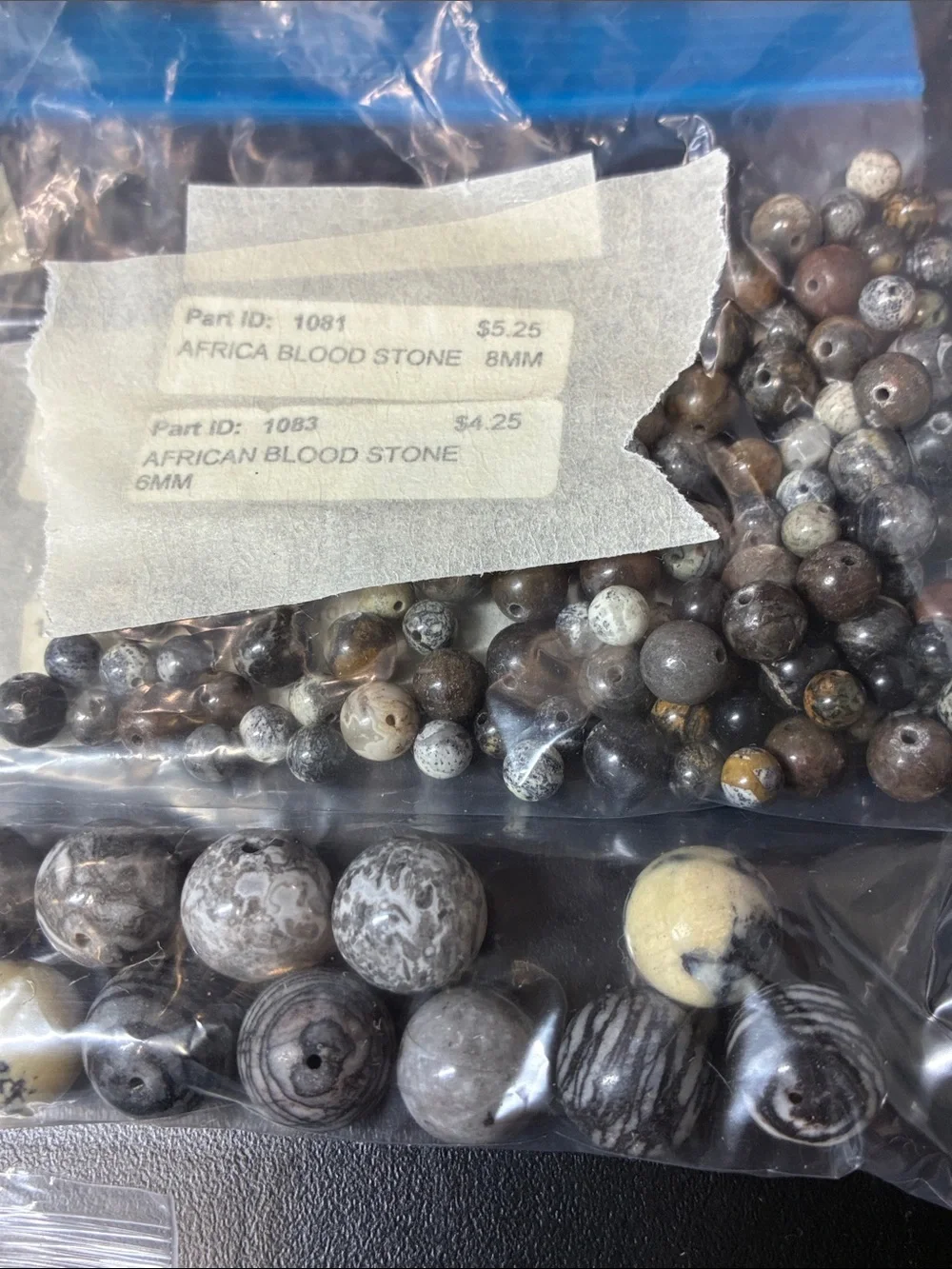 Assorted 2+ pounds of gemstone Bead Mix - Turquoise, blue, Green, Purple - Picture 4 of 16